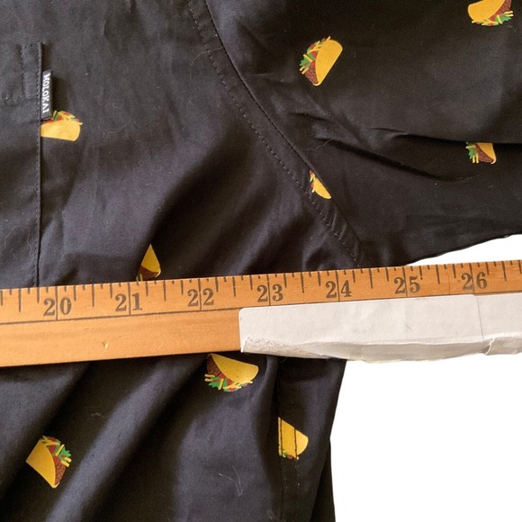 Molokai Surf Company Men's XXL Black Short Sleeve Shirt Taco Design New - Picture 7 of 11